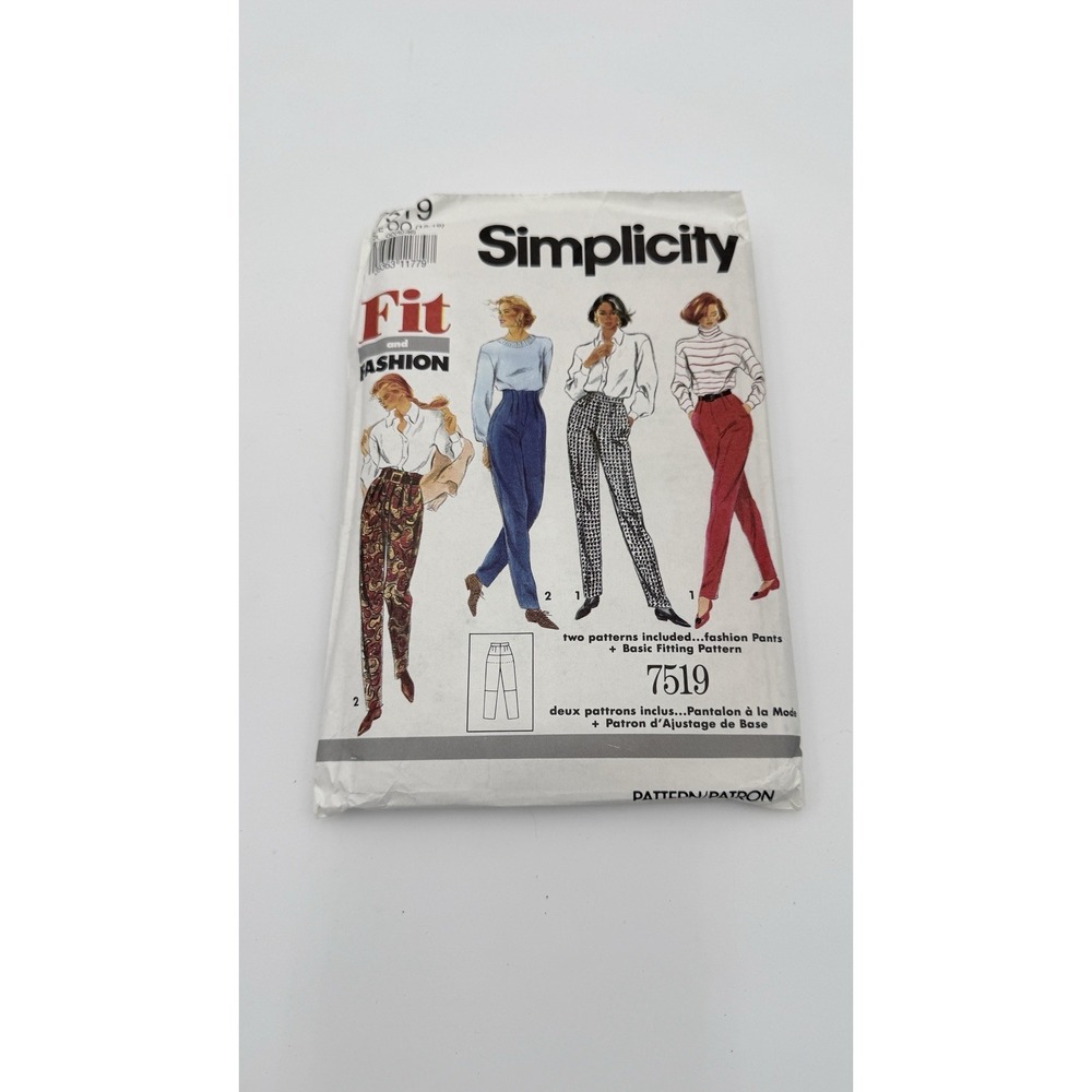Simplicity 7664 Misses‎ Pants & Trousers Size 16